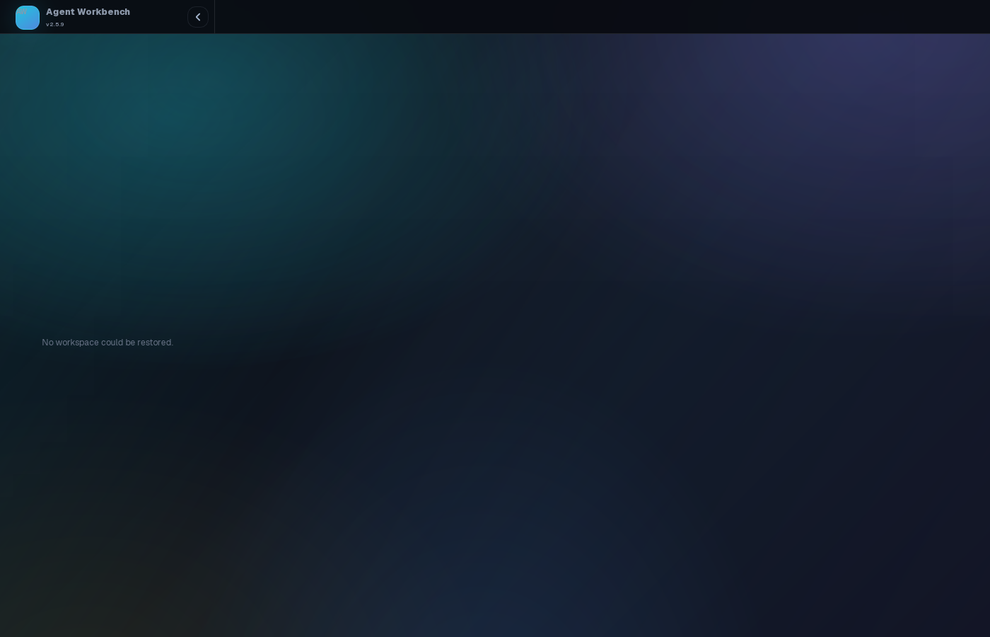 Agent Workbench Native Next app screenshot