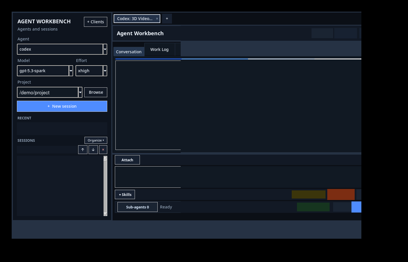 Agent Workbench Legacy app screenshot